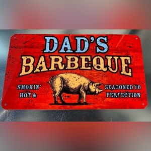 Dad’s Barbecue Metal Sign